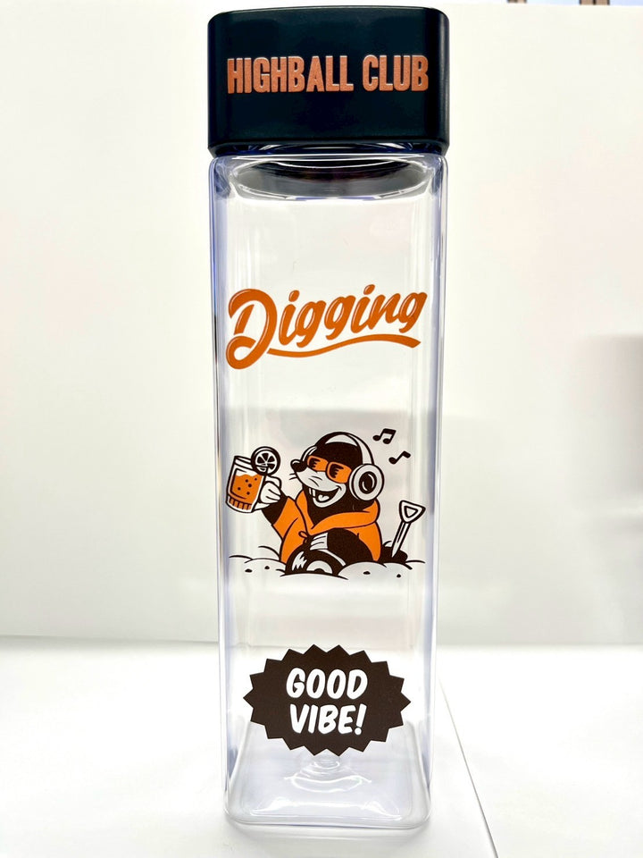 Goods Made スクエアクリアボトルRPC06 オリジナルスクエアクリアボトル|1個990円~!1個から作成可能|フルカラー印刷対応