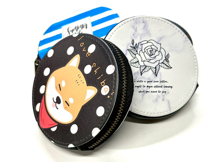 Goods Made レザーコインケース 丸型WLT01 オリジナルレザーコインケース 丸型|1個770円~!1個から作成可能|フルカラー印刷対応