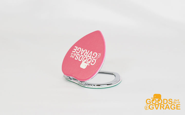オリジナルグッズ・ノベルティのグッズメイド【GOODS MADE】 折りたたみコンパクトミラー スクエア・ハート MRR08 オリジナル折りたたみコンパクトミラー スクエア・ハート |1個407円~!1個から作成可能|フルカラー印刷対応