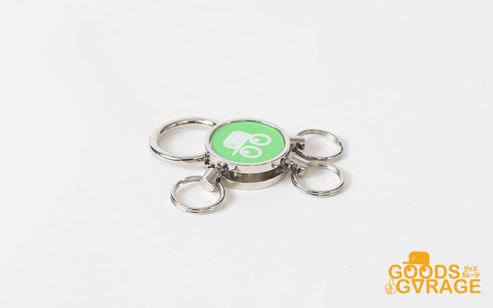 オリジナルグッズ・ノベルティのグッズメイド【GOODS MADE】 キーホルダー キーチェーン リング型 KHD22 オリジナルキーホルダー キーチェーン リング型 |1個737円~!1個から作成可能|フルカラー印刷対応