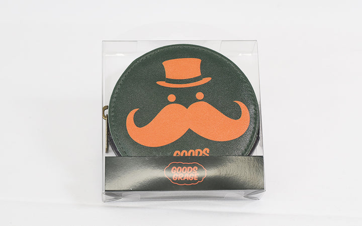 Goods Made レザーコインケース 丸型WLT01 オリジナルレザーコインケース 丸型|1個770円~!1個から作成可能|フルカラー印刷対応