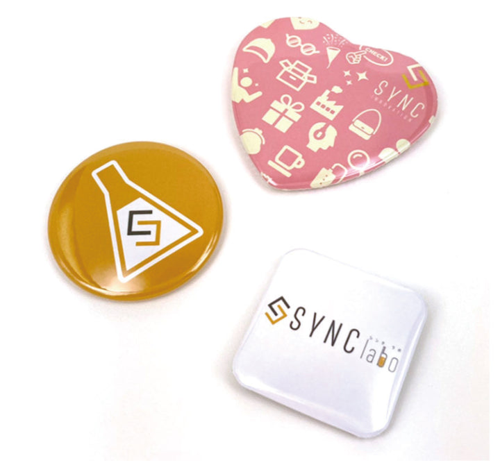 オリジナルグッズ・ノベルティのグッズメイド【GOODS MADE】 缶バッジ BDG02 オリジナル缶バッジ |1個55円~!1個から作成可能|フルカラー印刷対応