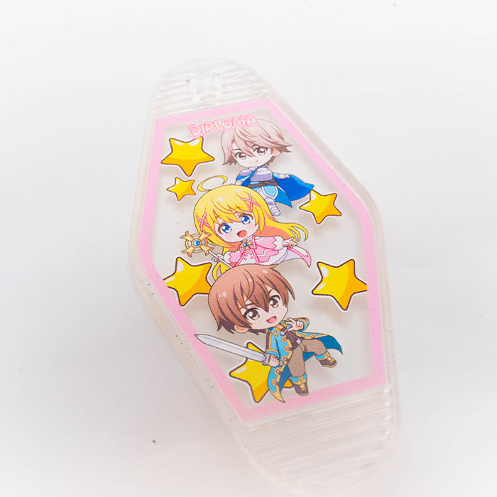 オリジナルグッズ・ノベルティのグッズメイド【GOODS MADE】 オリジナルモーテルキーホルダー KHD12 オリジナルモーテルキーホルダー |1個330円~!1個から作成可能|フルカラー印刷対応