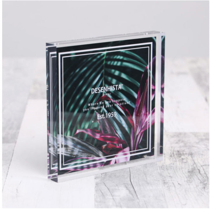 オリジナルグッズ・ノベルティのグッズメイド【GOODS MADE】 アクリルブロック100*100*30mm ITR07 オリジナルアクリルブロック100*100*30mm |1個1540円~!1個から作成可能|フルカラー印刷対応