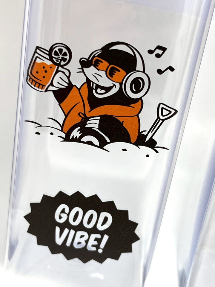 Goods Made スクエアクリアボトルRPC06 オリジナルスクエアクリアボトル｜1個990円～！1個から作成可能｜フルカラー印刷対応