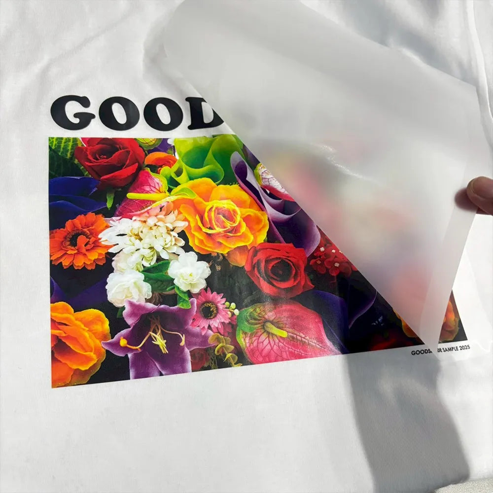 フィルムを剥がして仕上げ