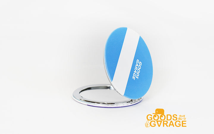 Goods Made 折りたたみコンパクトミラー ラウンド形・楕円形 MRR07 オリジナル折りたたみコンパクトミラー ラウンド形・楕円～形 ｜1個407円～！1個から作成可能｜フルカラー印刷対応
