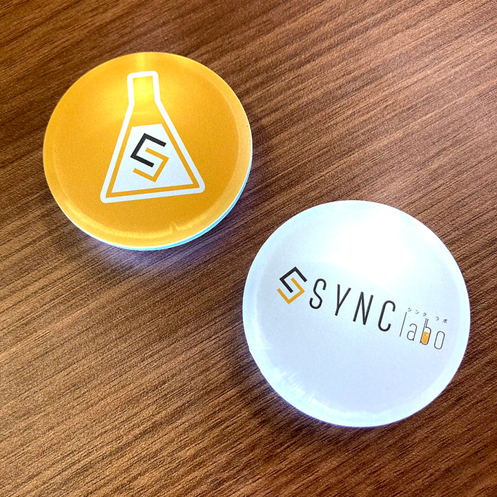 Goods Made LEDバッジ　BDG06 オリジナルLEDバッジ　｜1個352円～！1個から作成可能｜フルカラー印刷対応