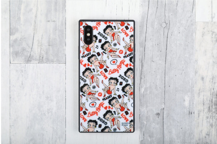 Goods Made スクエア ハイブリッドiPhoneケース 背面ガラス SPC44 オリジナルスクエア ハイブリッドiPhoneケース 背面ガラス ｜1個990円～！1個から作成可能｜フルカラー印刷対応