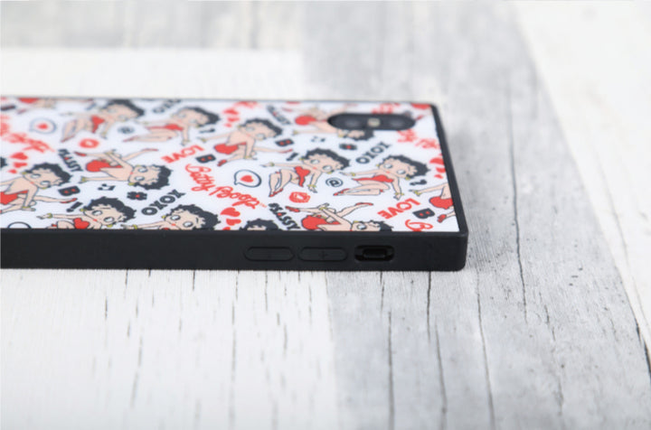 Goods Made スクエア ハイブリッドiPhoneケース 背面ガラス SPC44 オリジナルスクエア ハイブリッドiPhoneケース 背面ガラス ｜1個990円～！1個から作成可能｜フルカラー印刷対応